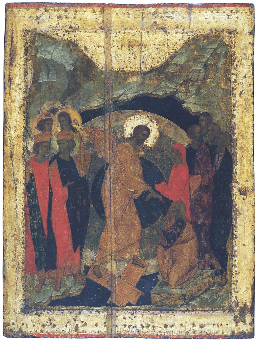 Andrey Rublev. Descent into hell from the festive rite