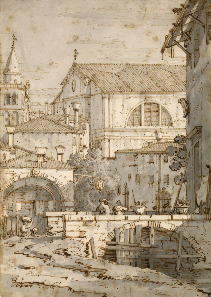 Giovanni Antonio Canal (Canaletto). Architectural Capriccio