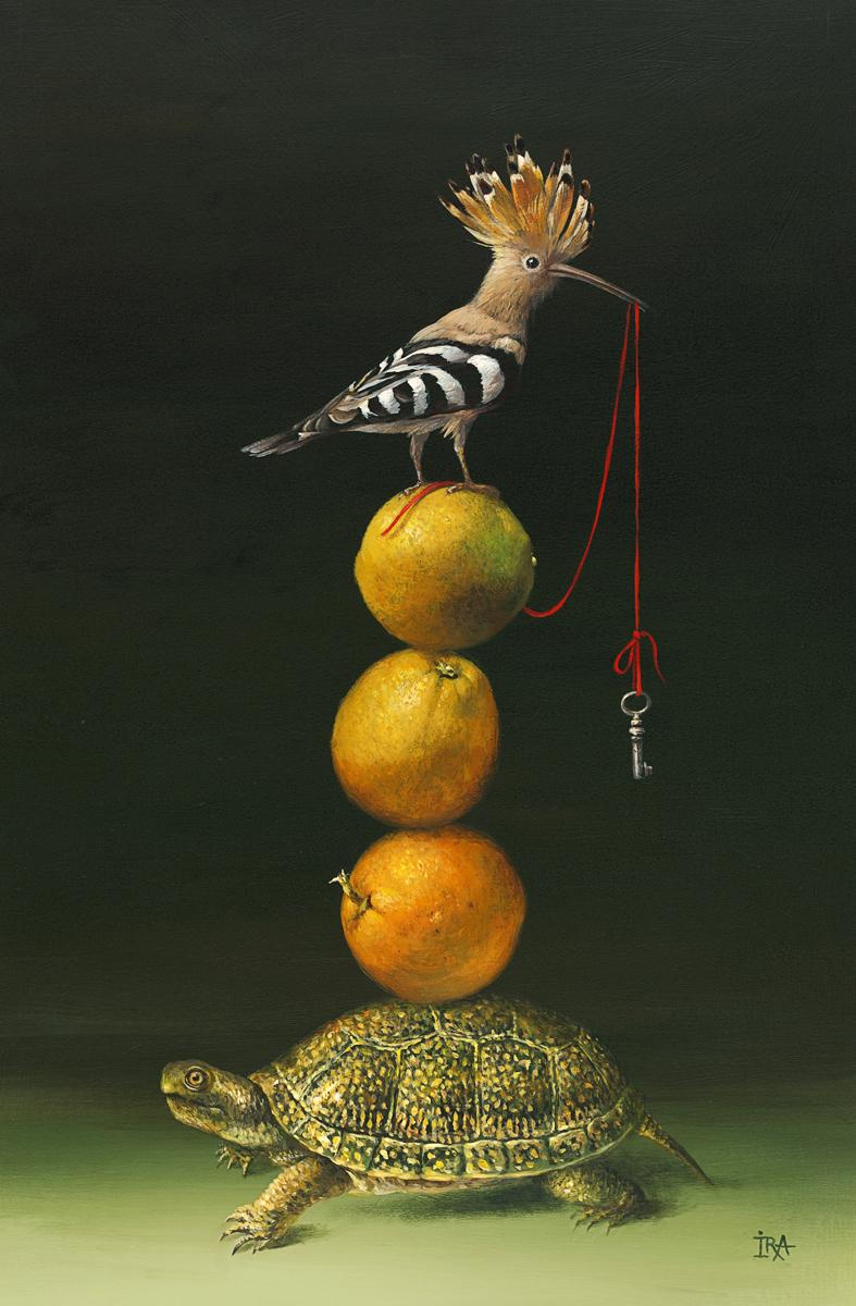 Irena Aizen. Pyramid with Hoopoe