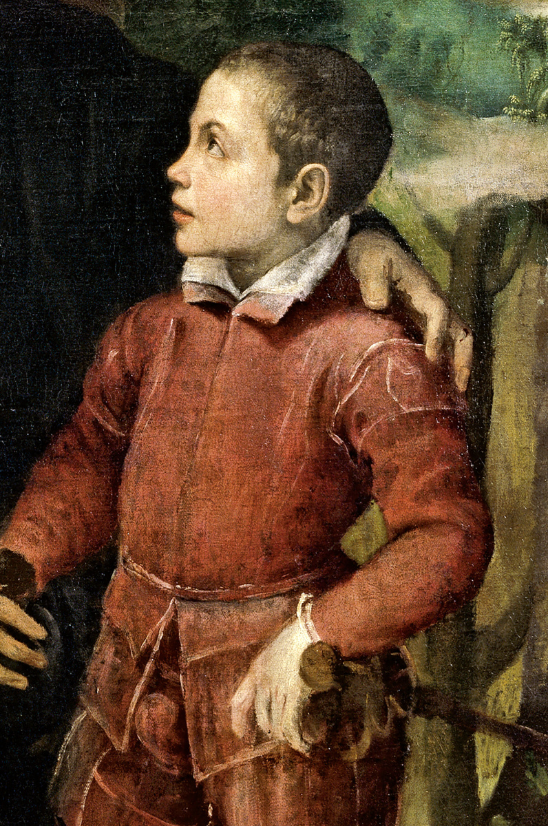 Sofonisba Anguissola. Portrait of the family of the artist. Fragment. Brother asdrubal