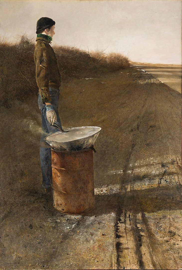 Andrew Wyeth. Roasted chestnuts