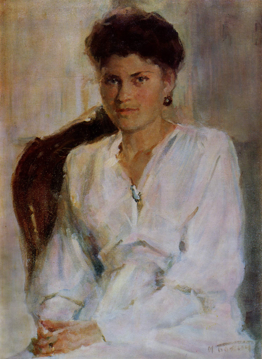 Michael Mikhailovich Dios Ucrania 1911 - 1990. Retrato de una mujer.