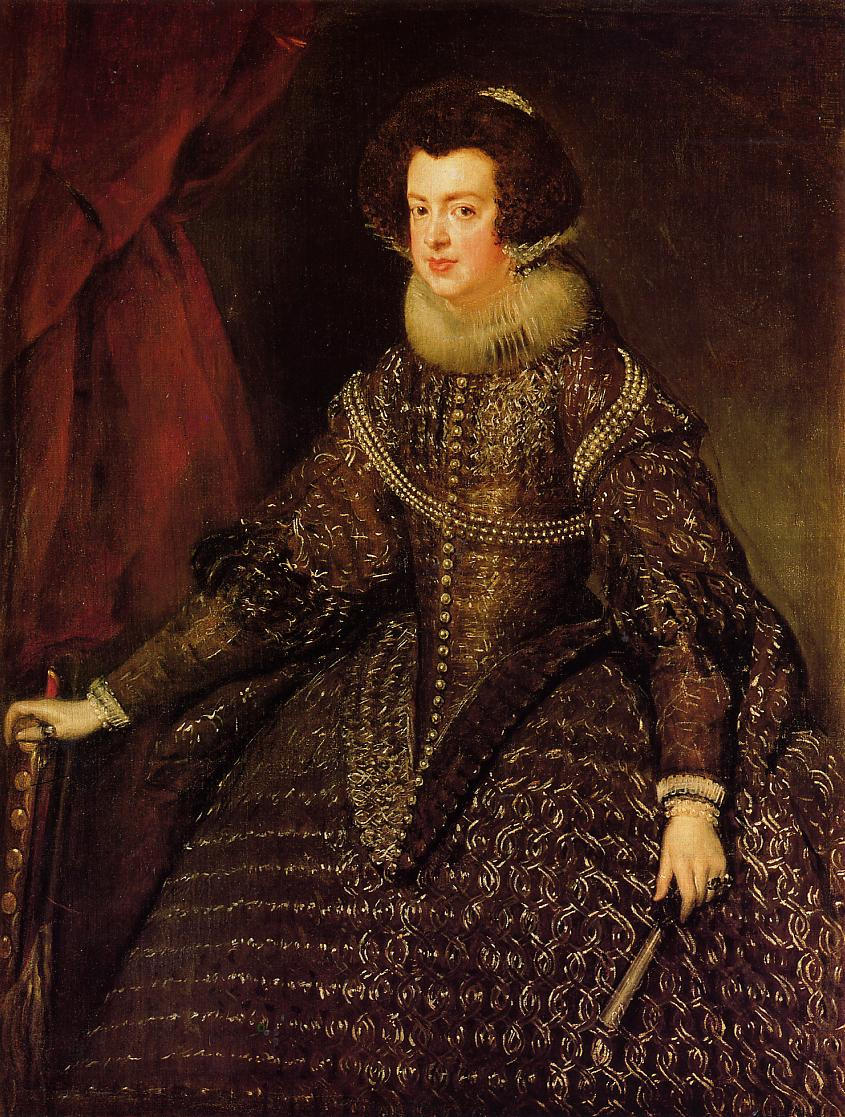 Diego Velazquez. Portrait of Queen Isabella of Bourbon