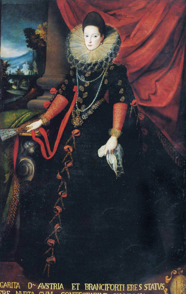 Sofonisba Anguissola. Portrait of Donna Giovanna of Austria with a fan in her hands