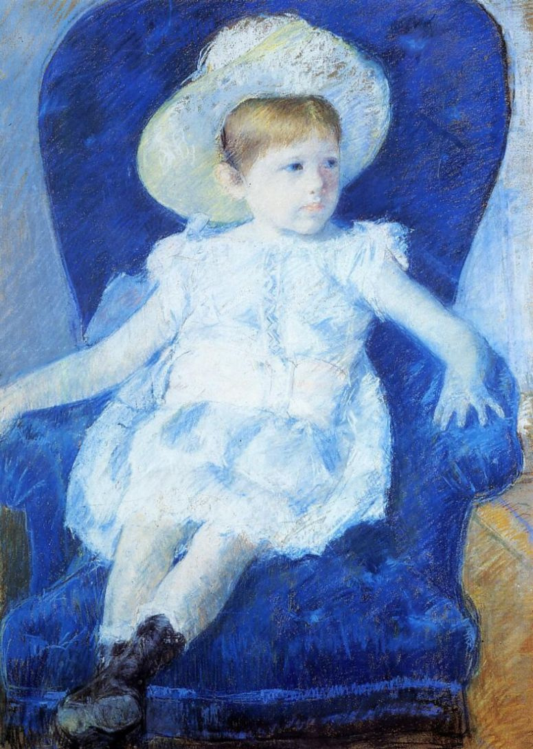 Mary Cassatt. Elsie in a blue chair