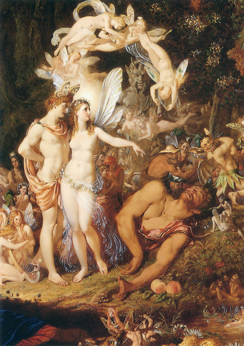 Joseph Noel Paton. The reconciliation of Oberon and Titania (detail)