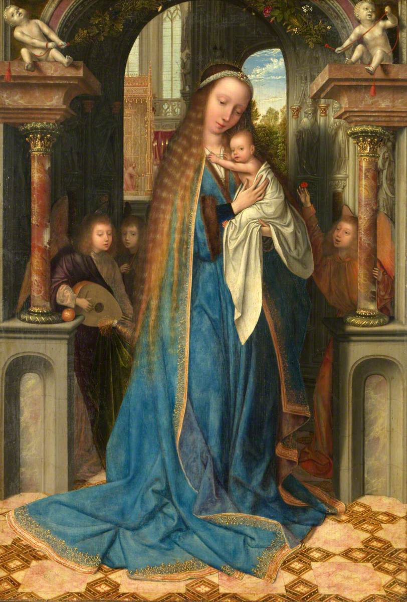 Quentin Massys. Madonna and Child with Angels