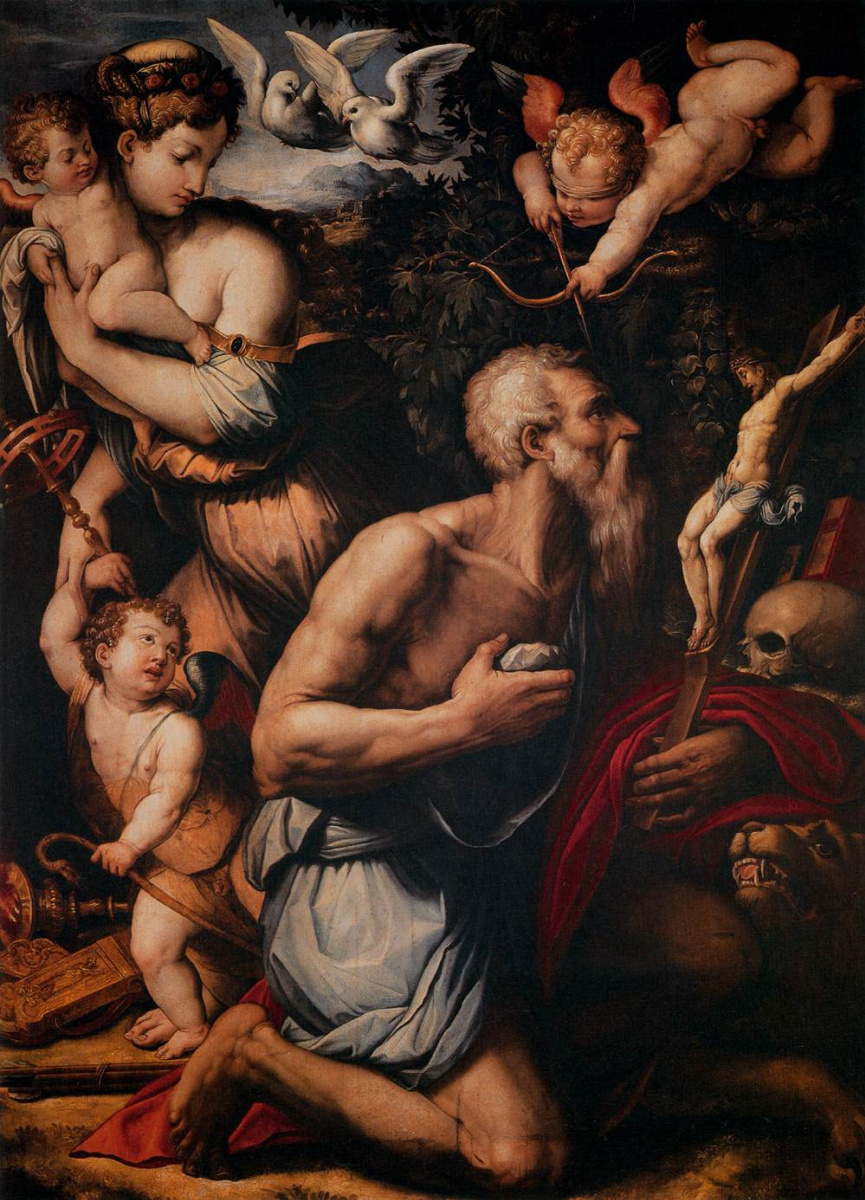 Giorgio Vasari. 圣杰罗姆的诱惑