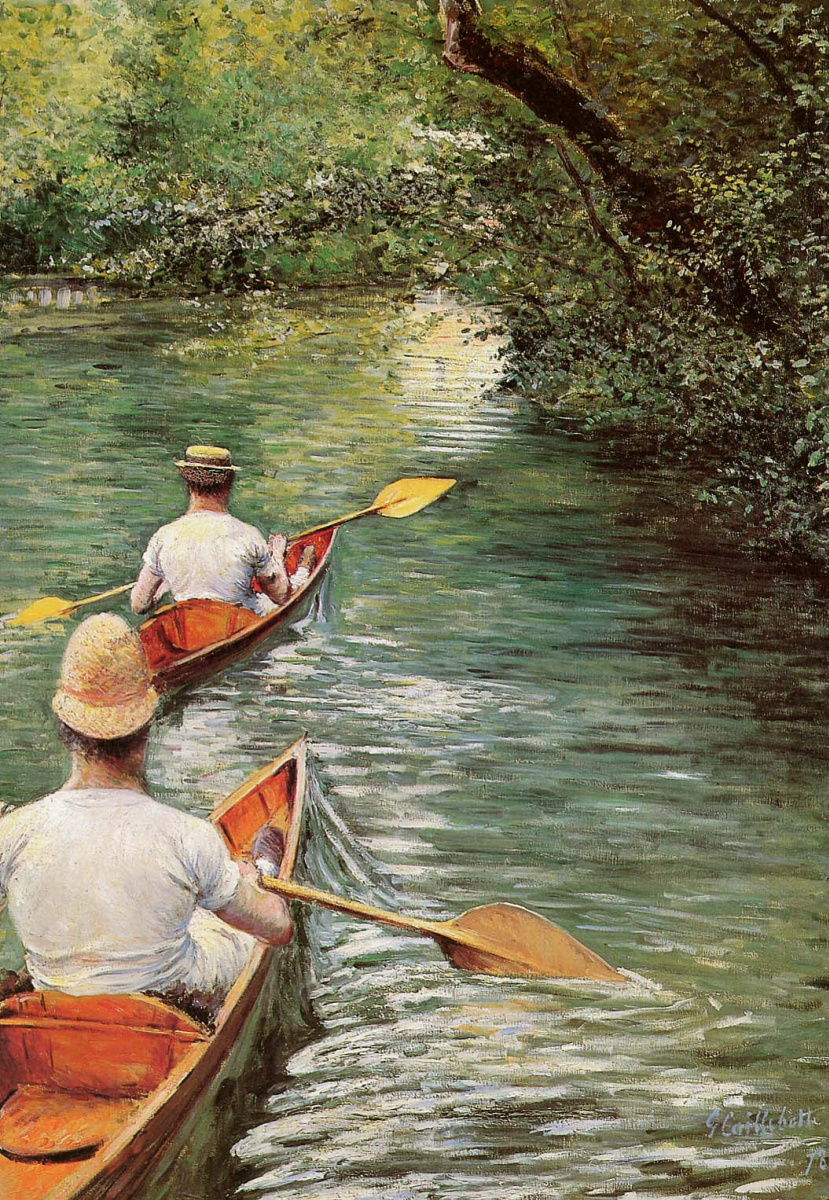 Gustave Caillebotte. Canoeing