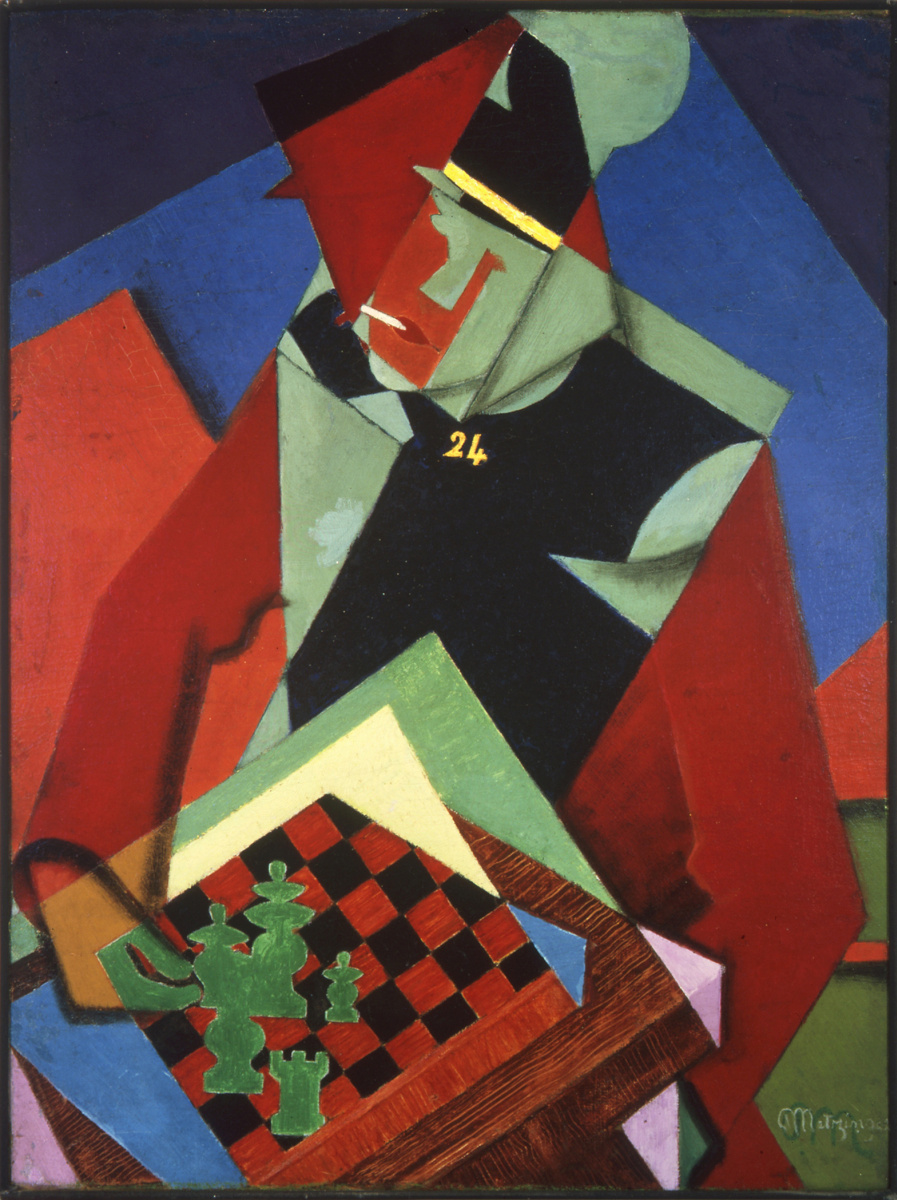 Jean Metzinger. Soldiers playing chess