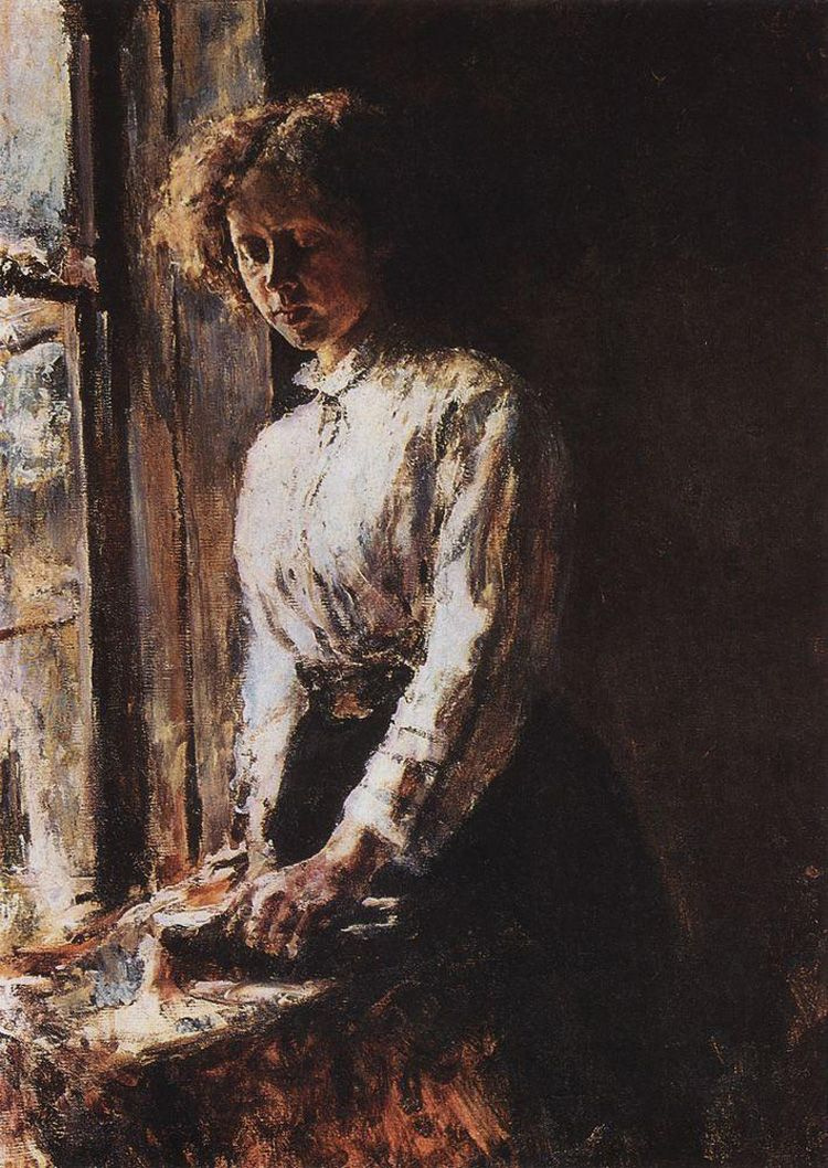 Valentin Aleksandrovich Serov. Window. Portrait Of O. F. Trubnikova