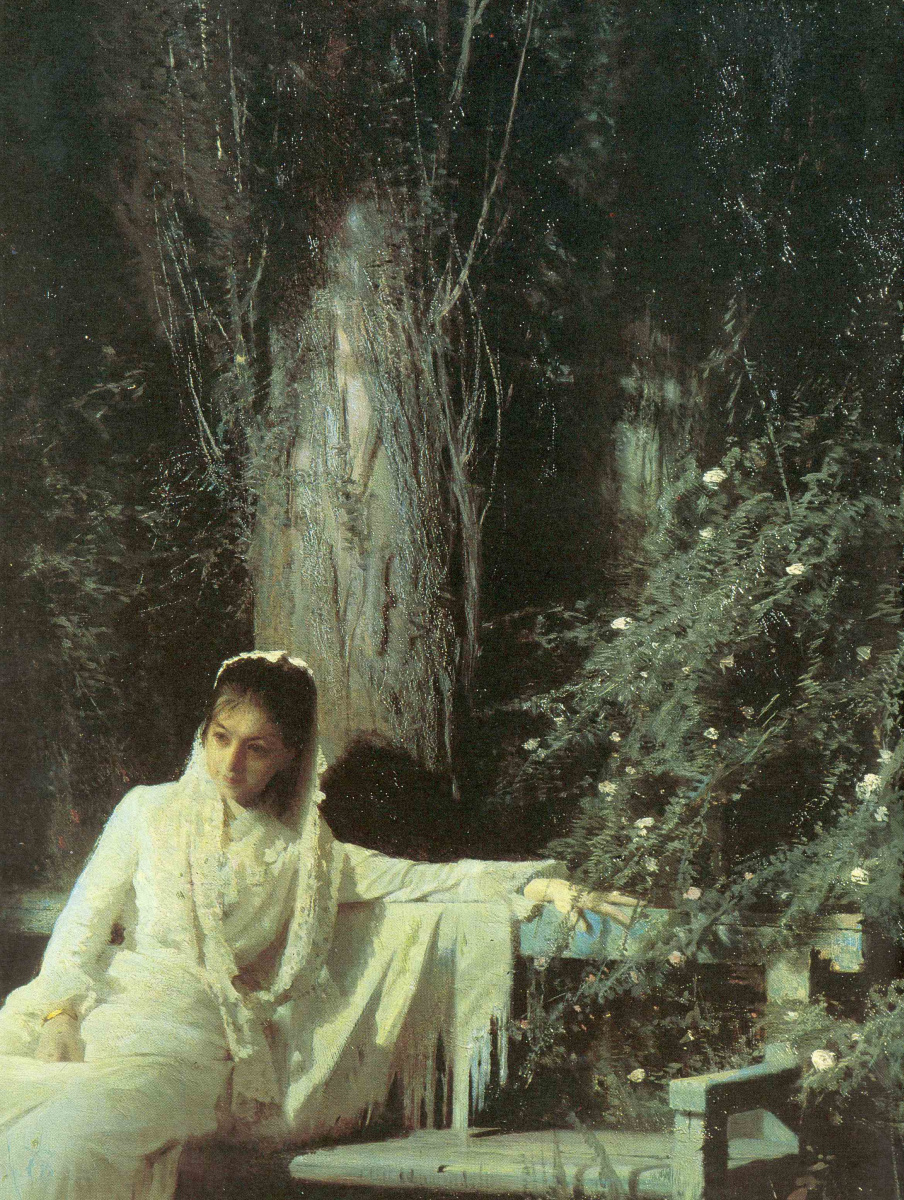 Ivan Nikolayevich Kramskoy. Moonlit night. Fragment