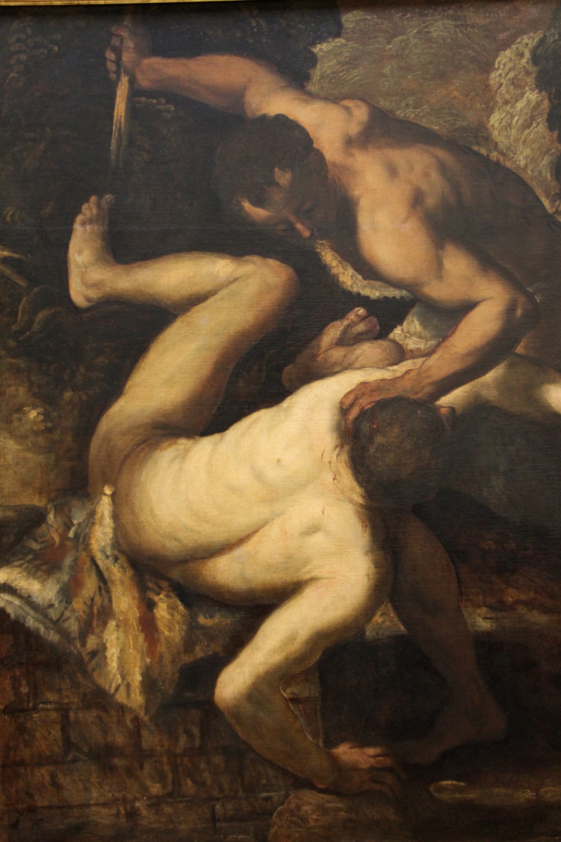 Cain and Abel. Killing abel