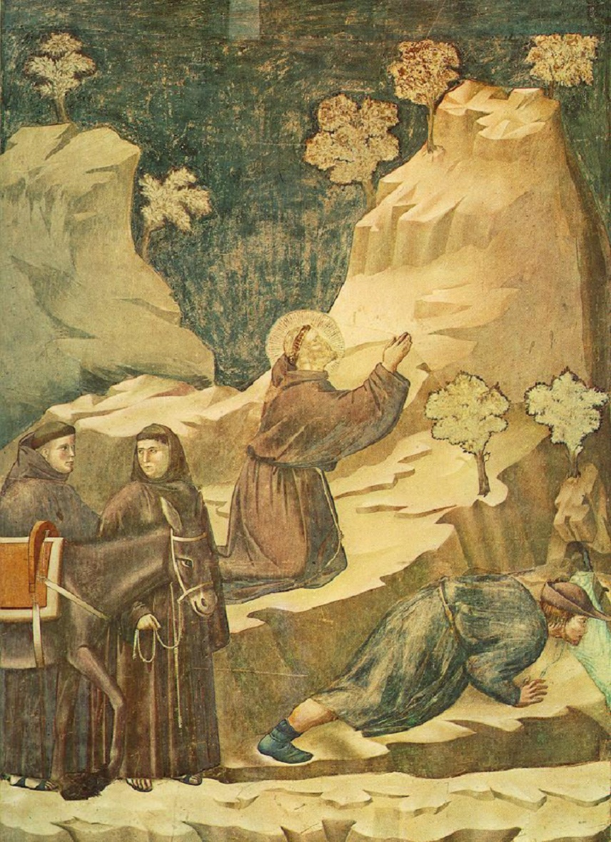 Giotto di Bondone. The miracle of spring. The Legend of Saint Francis