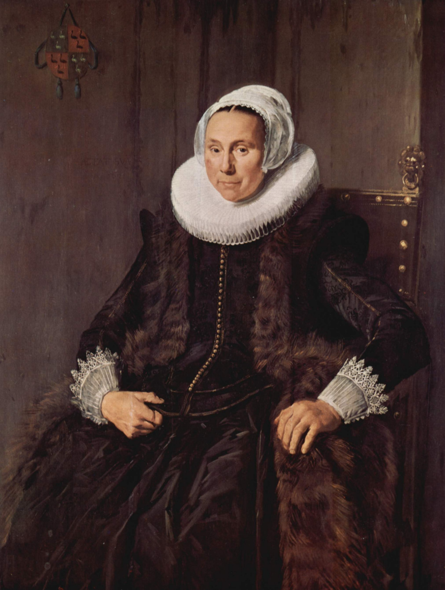 Frans Hals. Portrait of Cornelia Voogt, wife of Nicolas van der Meer