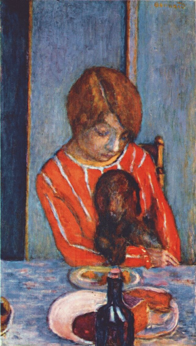 Pierre Bonnard. Girl with dog