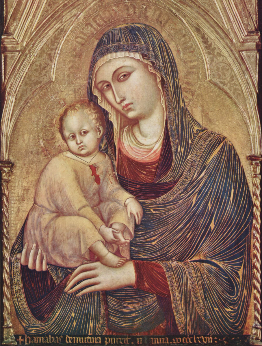 Барнаба да Модена. Мария с младенцем