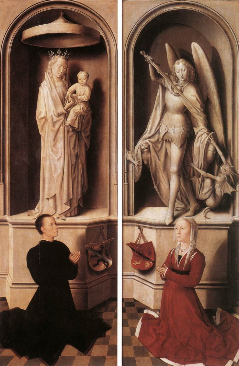 Hans Memling. Judgment. Triptych. The outer side flaps