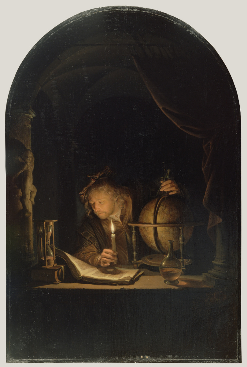 Gerrit (Gerard) Dow. The astronomer by candlelight