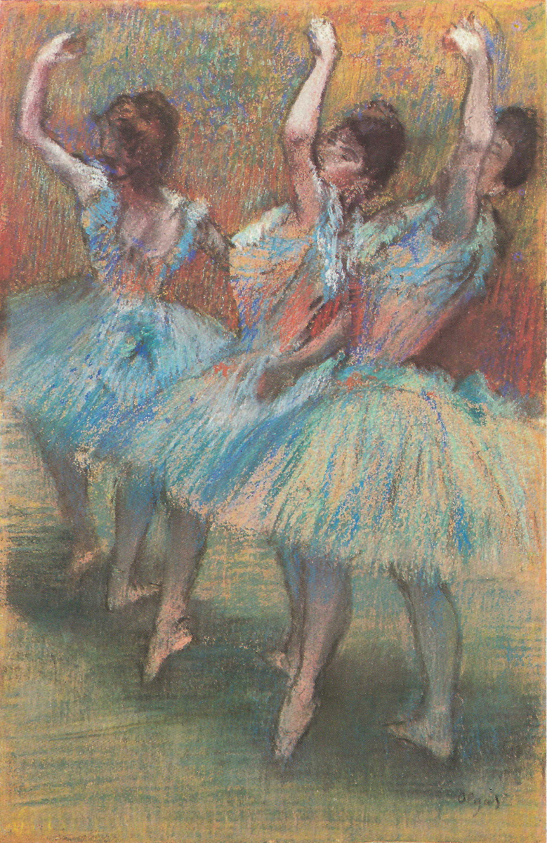 Edgar Degas. 三个舞者