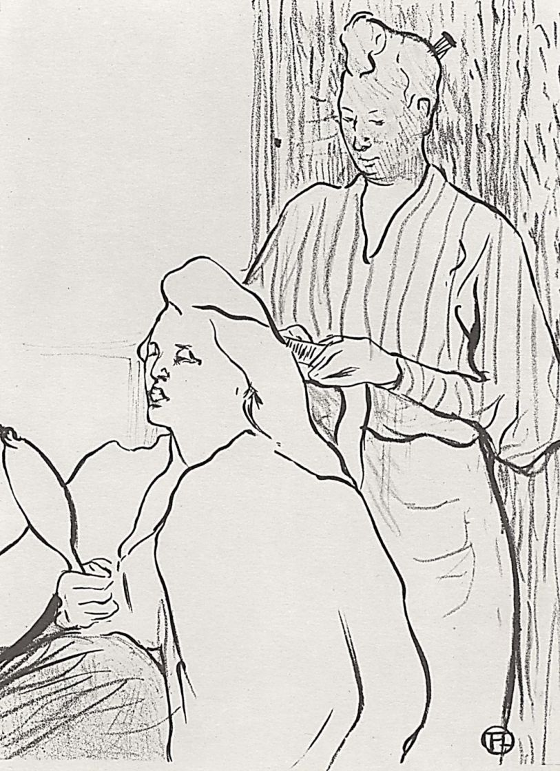 Henri de Toulouse-Lautrec. Hairdresser