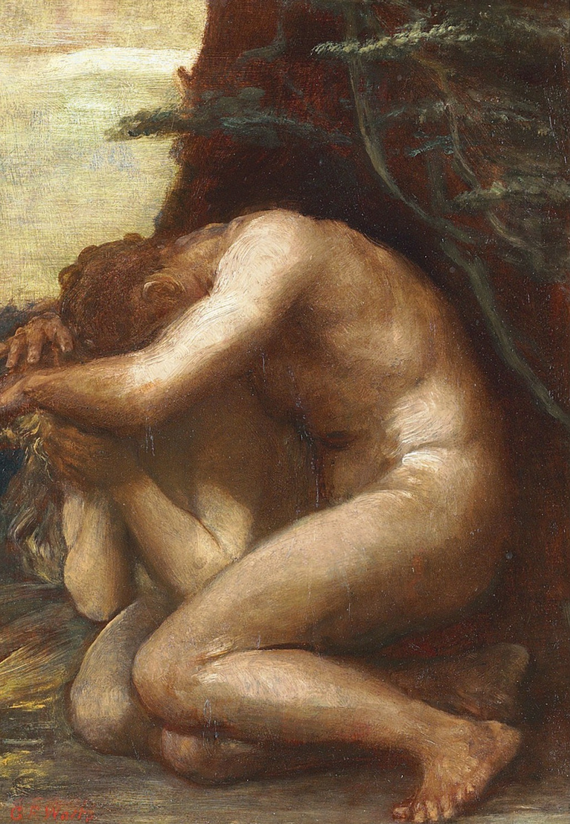 George Frederick Watts. Condemnation of Adam and Eve (etude)