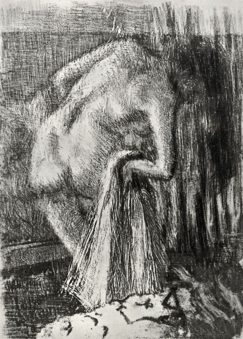 Edgar Degas. After the bath