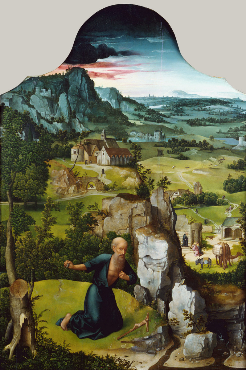 Joachim Patinir. The penitence of St. Jerome. The Central part of the altar