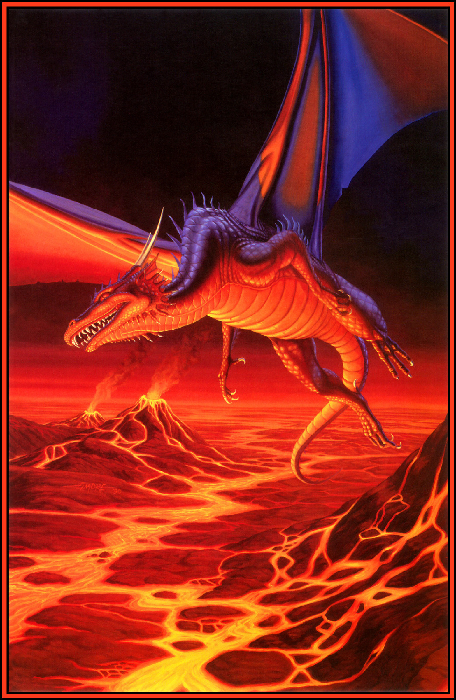 Larry Elmore The river of flame: Descripción de la obra | Arthive