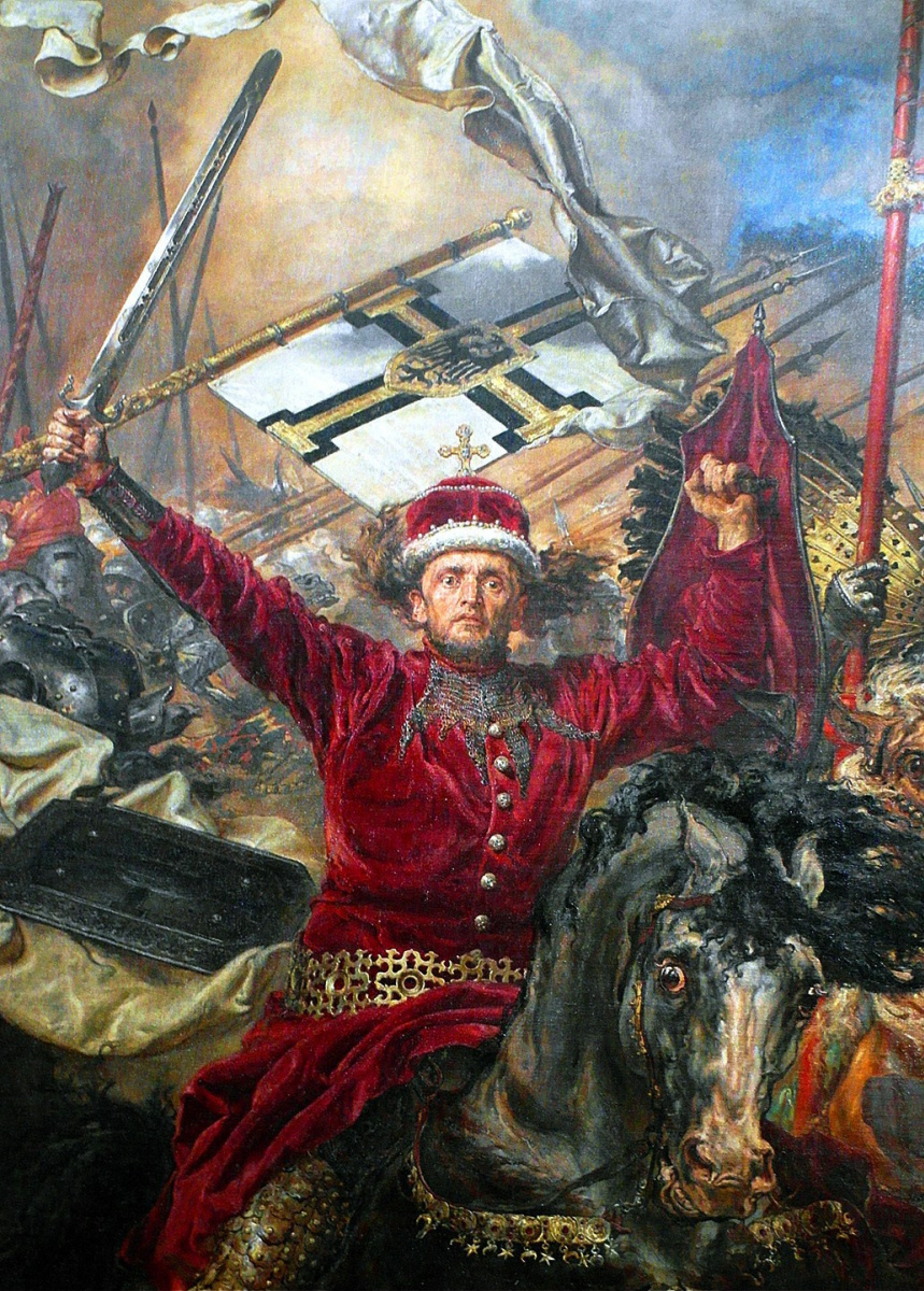 Jan mateiko. Batalla de Grunwald. Fragmento. Gran Duque Vytautas lituano