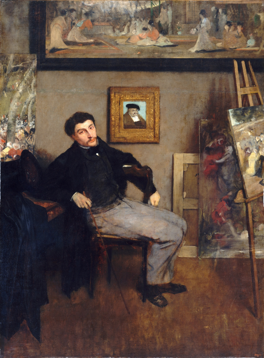 Edgar Degas. Portrait Of James Tissot