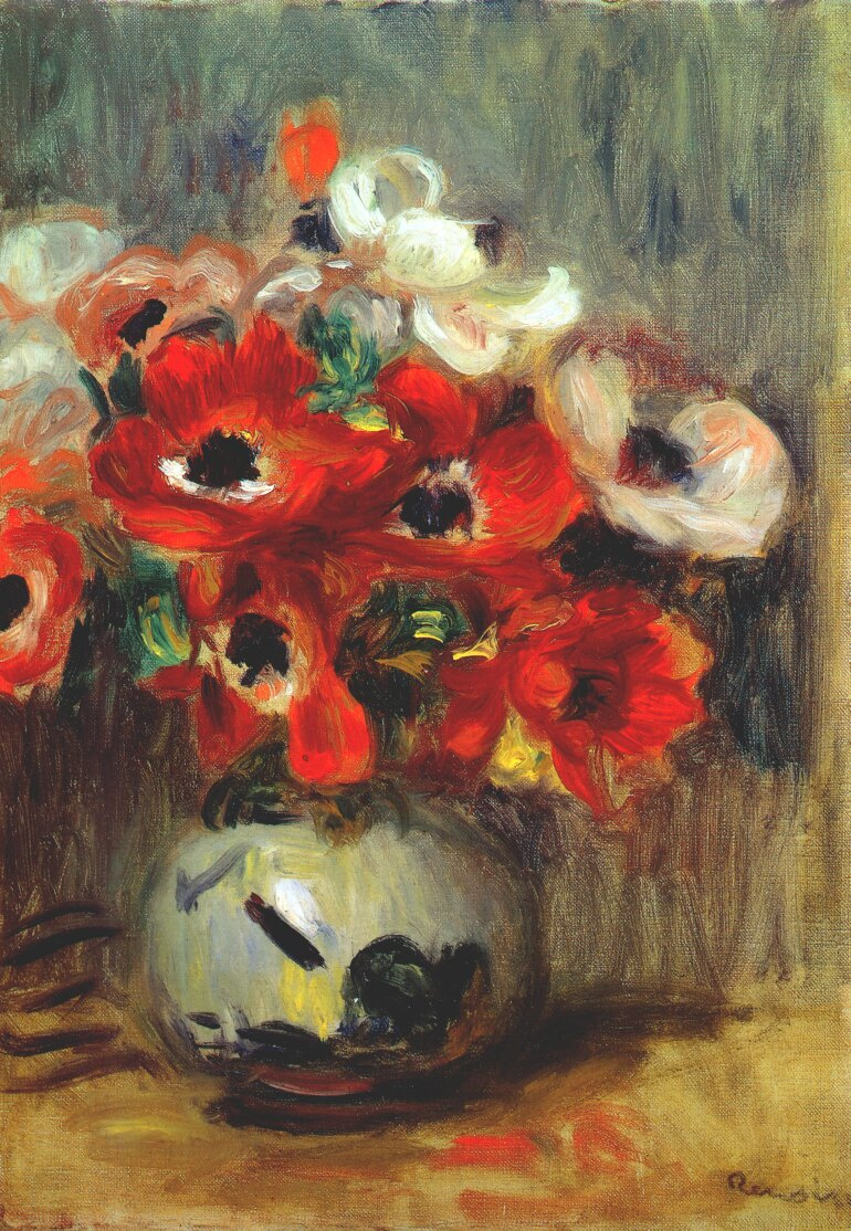 Pierre Auguste Renoir. Anemones