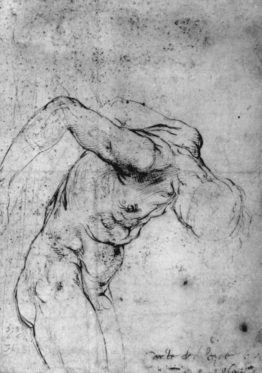 Raphael Sanzio. Naked the hanged man