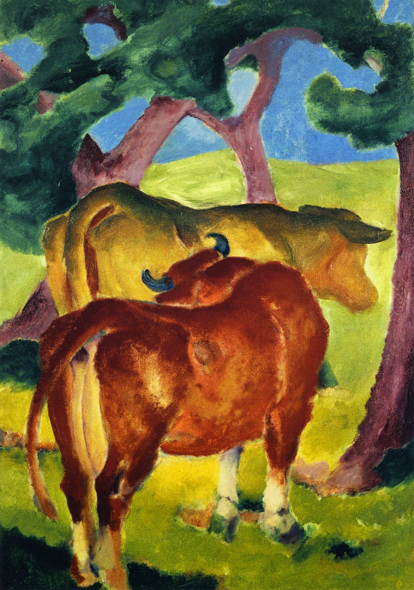 Franz Mark. Cows under Trees