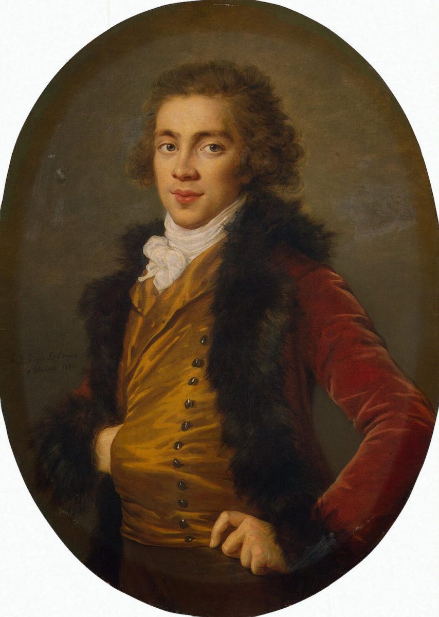 Elizabeth Vigee Le Brun. Portrait of Baron Grigory Alexandrovich Stroganoff