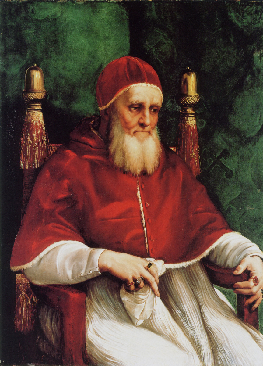 Raphael Sanzio. Portrait of Pope Julius II