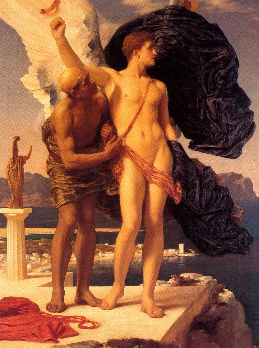 Frederic Leighton. Daedalus and Icarus