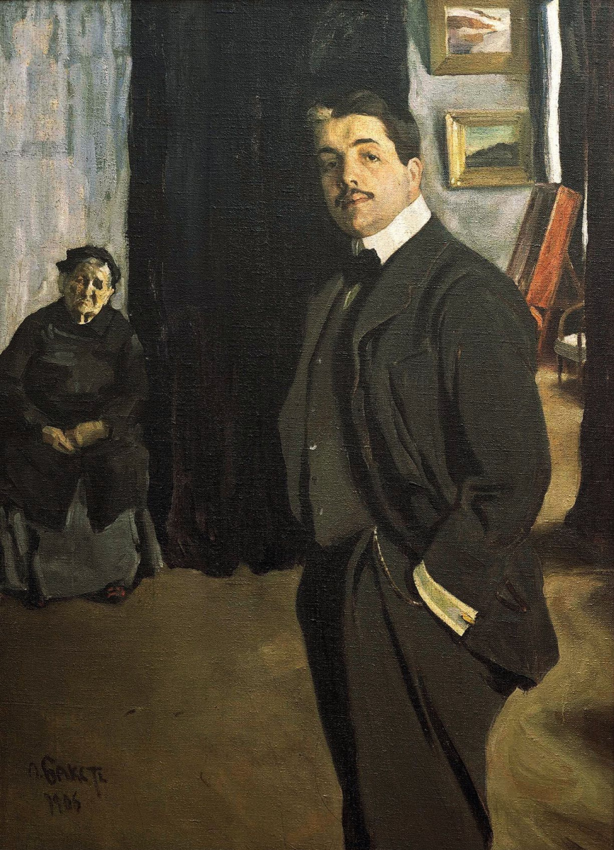 Lev Samoilovich Bakst (Leon Bakst). Portrait of Sergei Pavlovich Diaghilev with his nanny