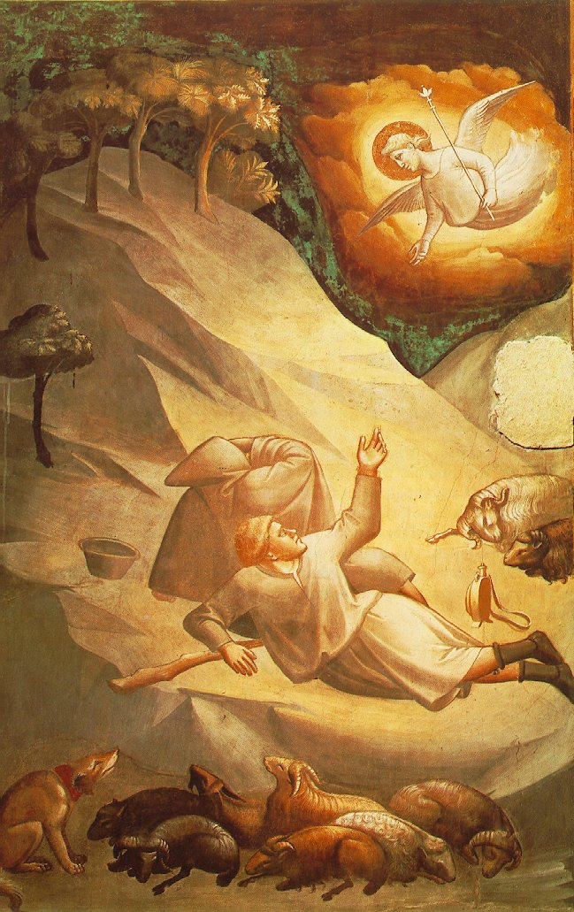 Taddeo Gaddi. Angelic phenomenon