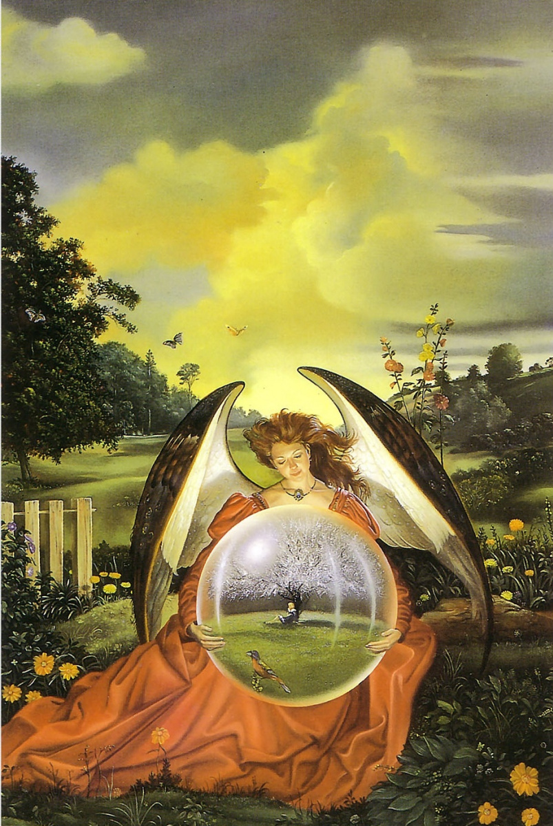 David Bowers. Angel with bubble