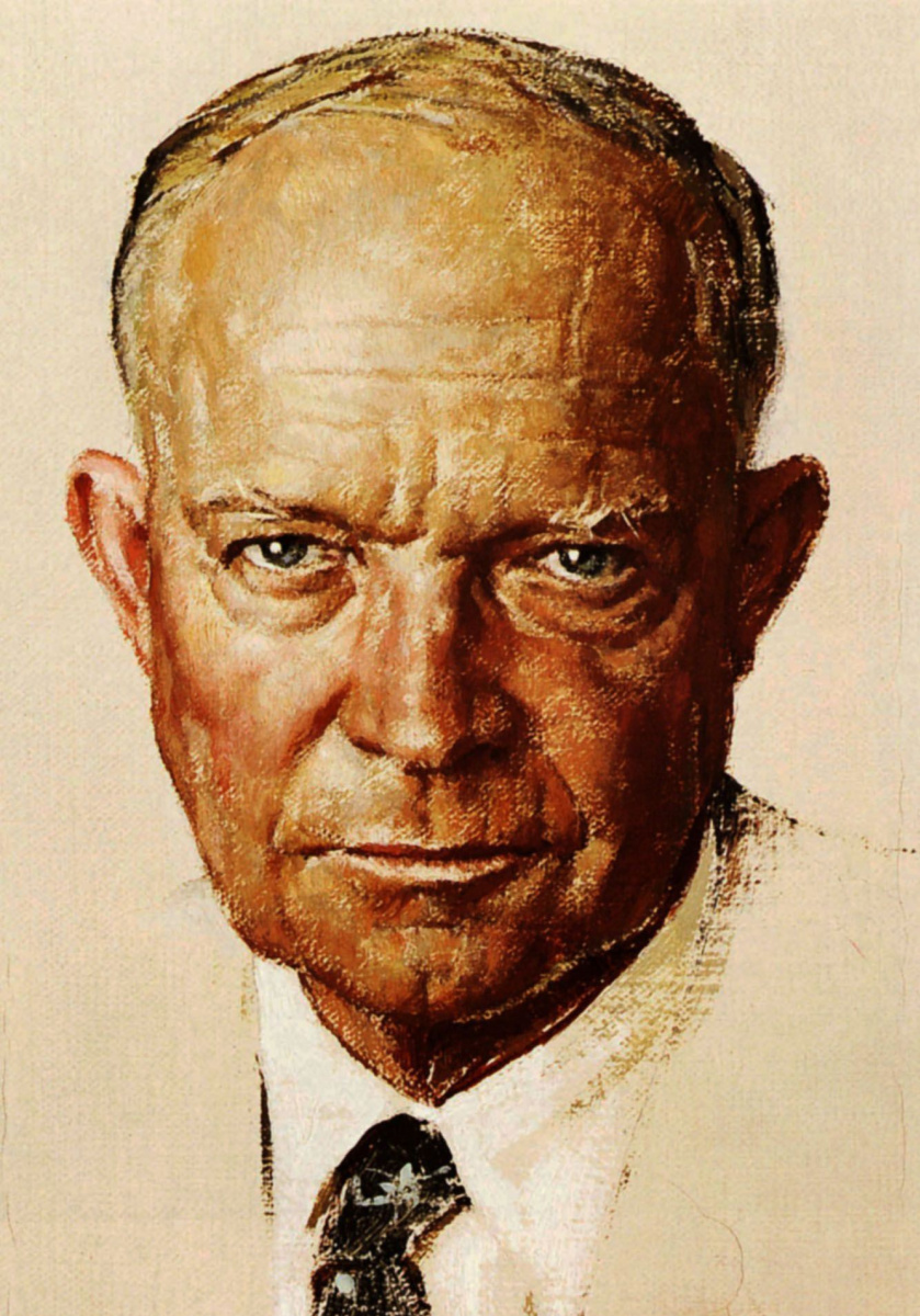 Norman Rockwell. Porträt von Dwight Eisenhower