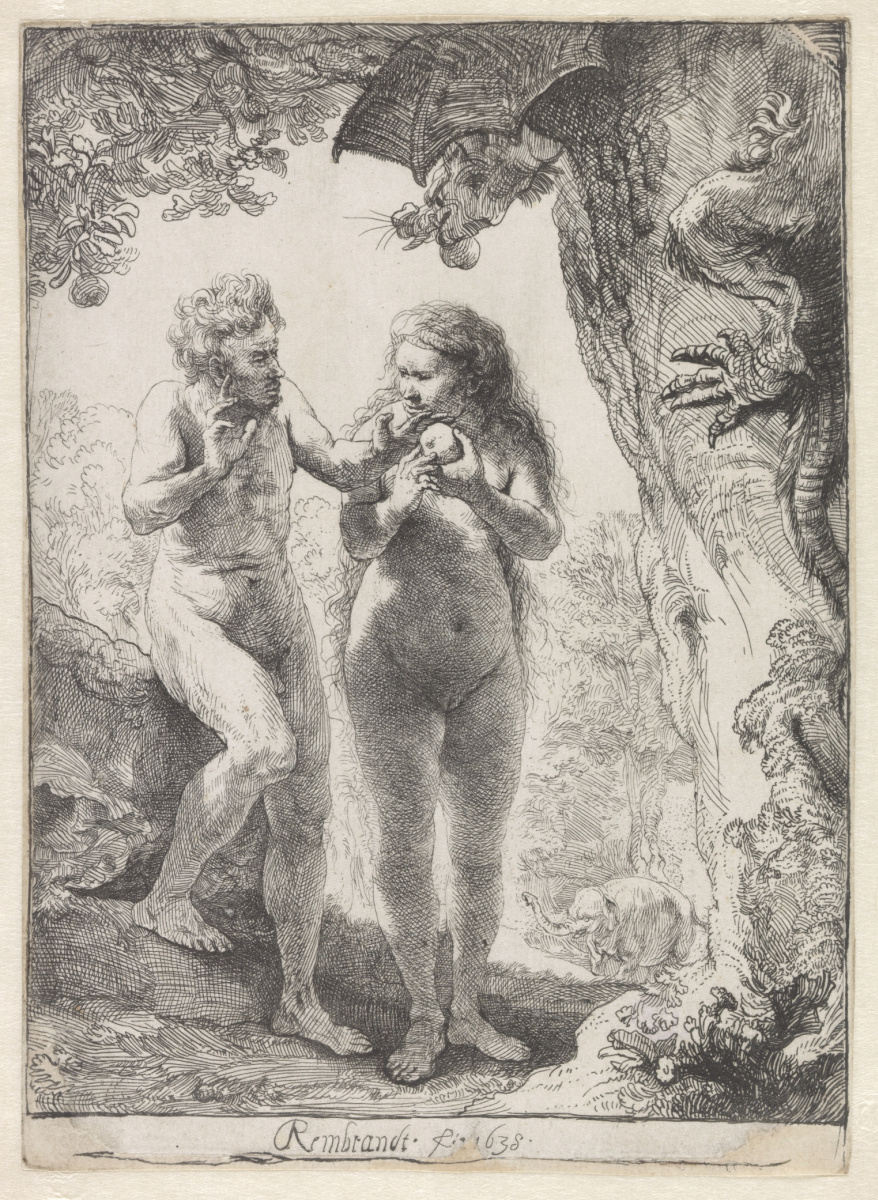 Rembrandt Harmenszoon van Rijn. Adam and eve