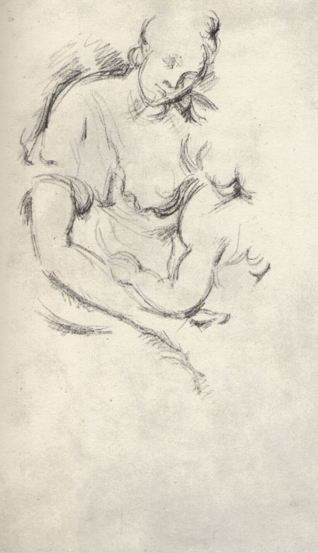 Paul Cezanne. Sketches sculptures Pigalle "Love and Friendship"