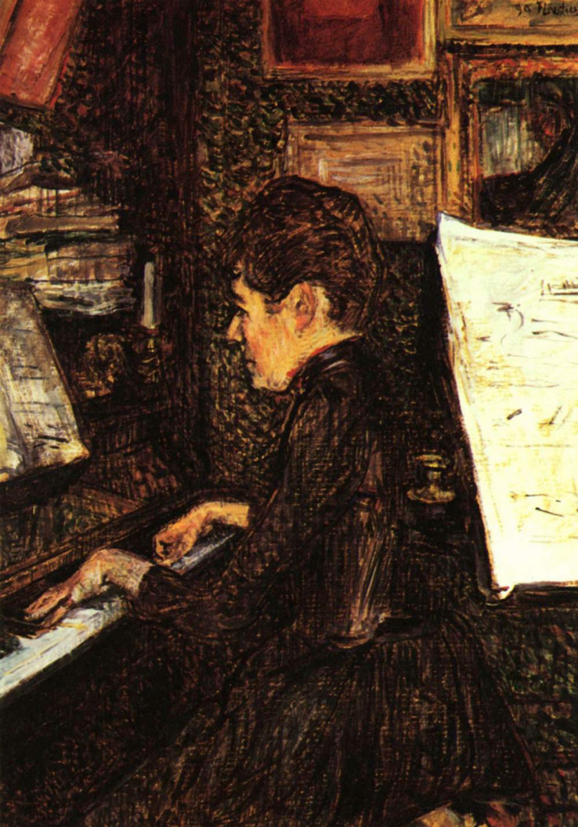 Henri de Toulouse-Lautrec. Mademoiselle Duo for piano