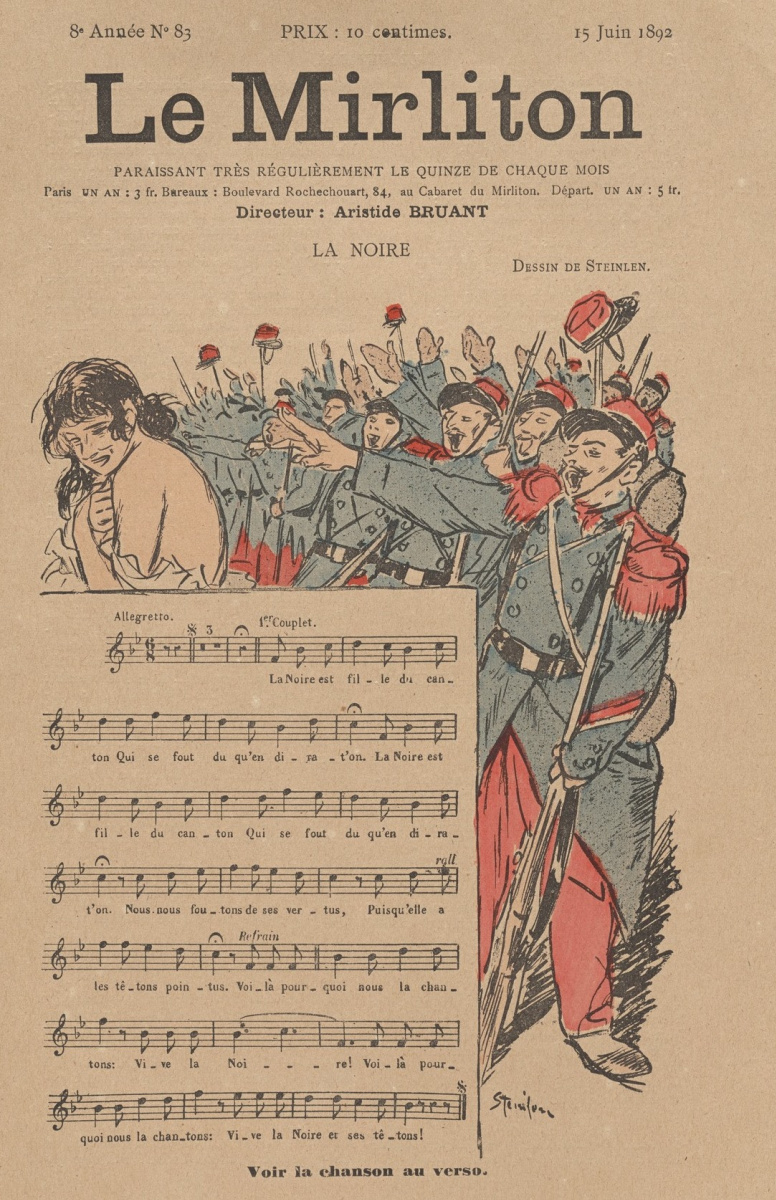 Théophile-Alexandre Stainlin. Illustration pour le magazine "Мирлитон" n ° 83, juin 1892