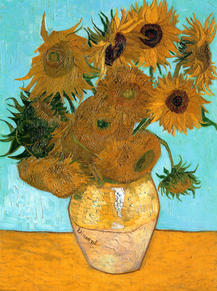 Vincent van Gogh. Vase with twelve sunflowers