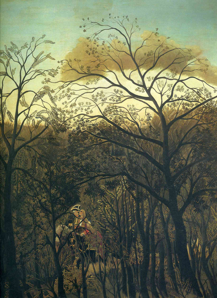 Henri Rousseau. A date in the woods