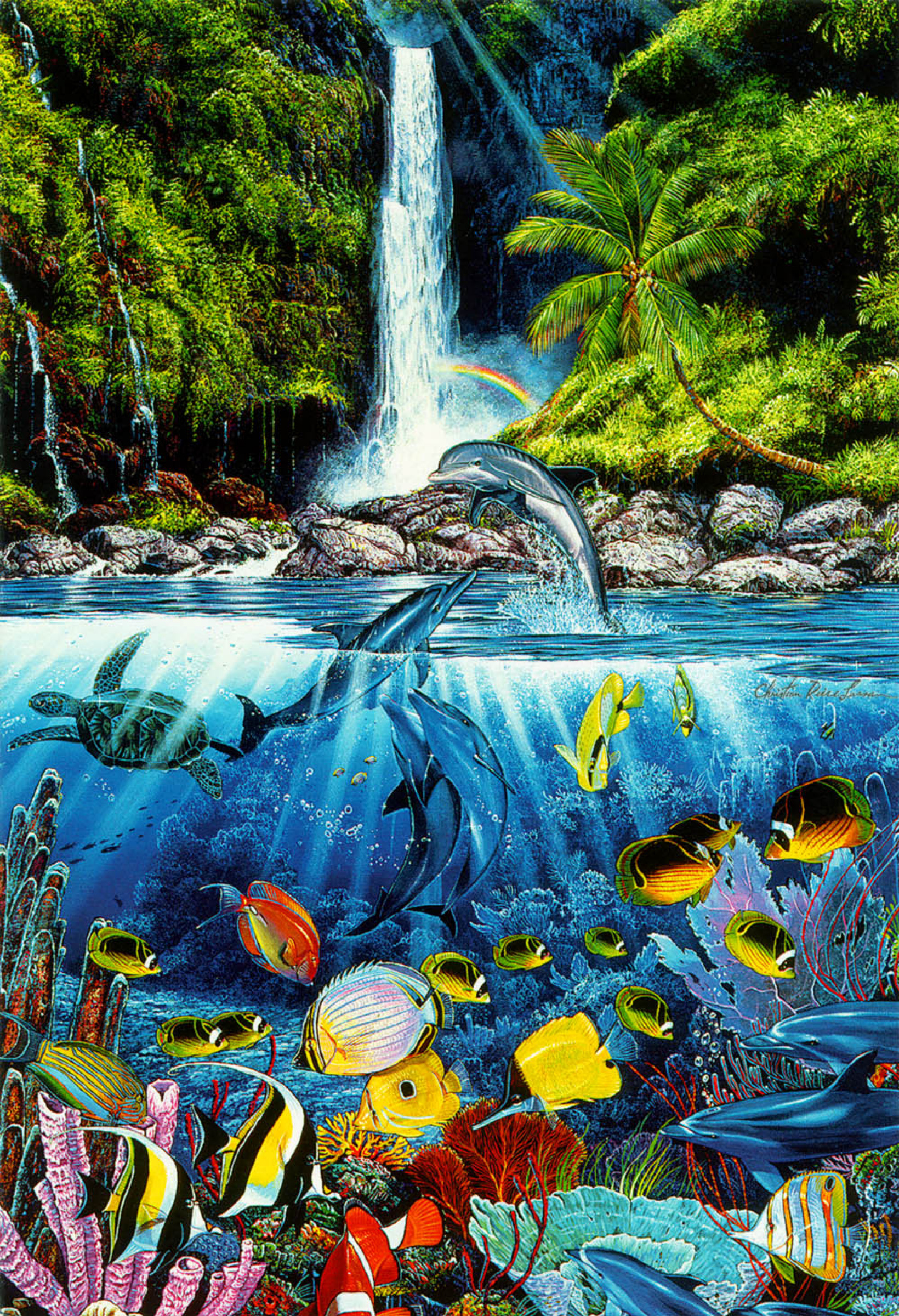 ラッセン ETERNAL RAINBOW SEA Eternal rainbow sea by Christian Ries