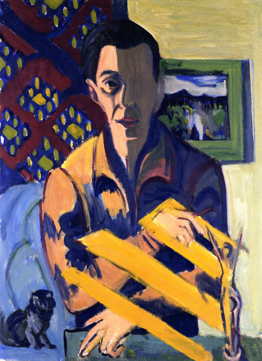 Ernst Ludwig Kirchner. Self-portrait