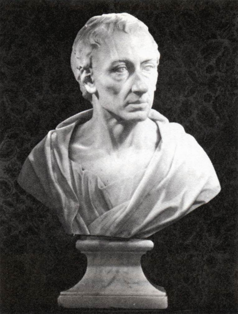 Louis Francois Rubiak. Bust Of Alexander Pope
